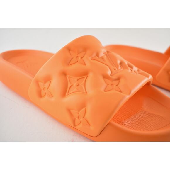 Louis Vuitton Waterfront Mule Bubble Monogram Orange Slide Sandal UK 9 US 10 11 - Picture 5 of 13